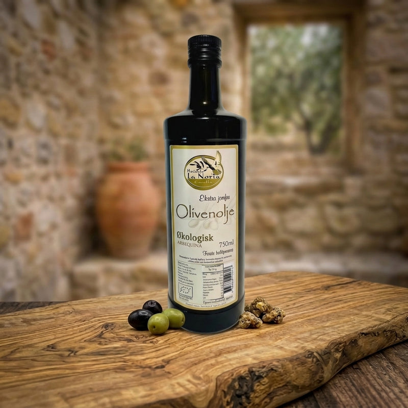 Hacienda La Noria Økologisk Extra Virgin Olivenolje – Arbequina 750 ml