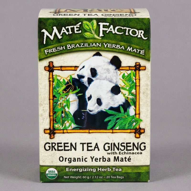Green Tea Ginseng med echinacea — Økologisk Yerba Maté