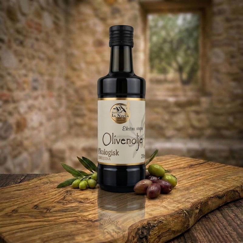 Hacienda La Noria Økologisk Ekstra Jomfru Olivenolie – Arbequina 250 ml